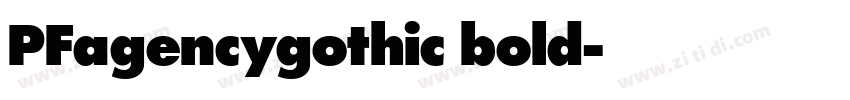 PFagencygothic bold字体转换